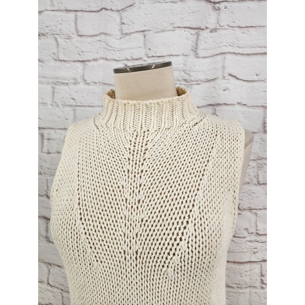 Vintage Knit Linen Blend Sweater Old Money Coastal Minimalist Willi Smith Large